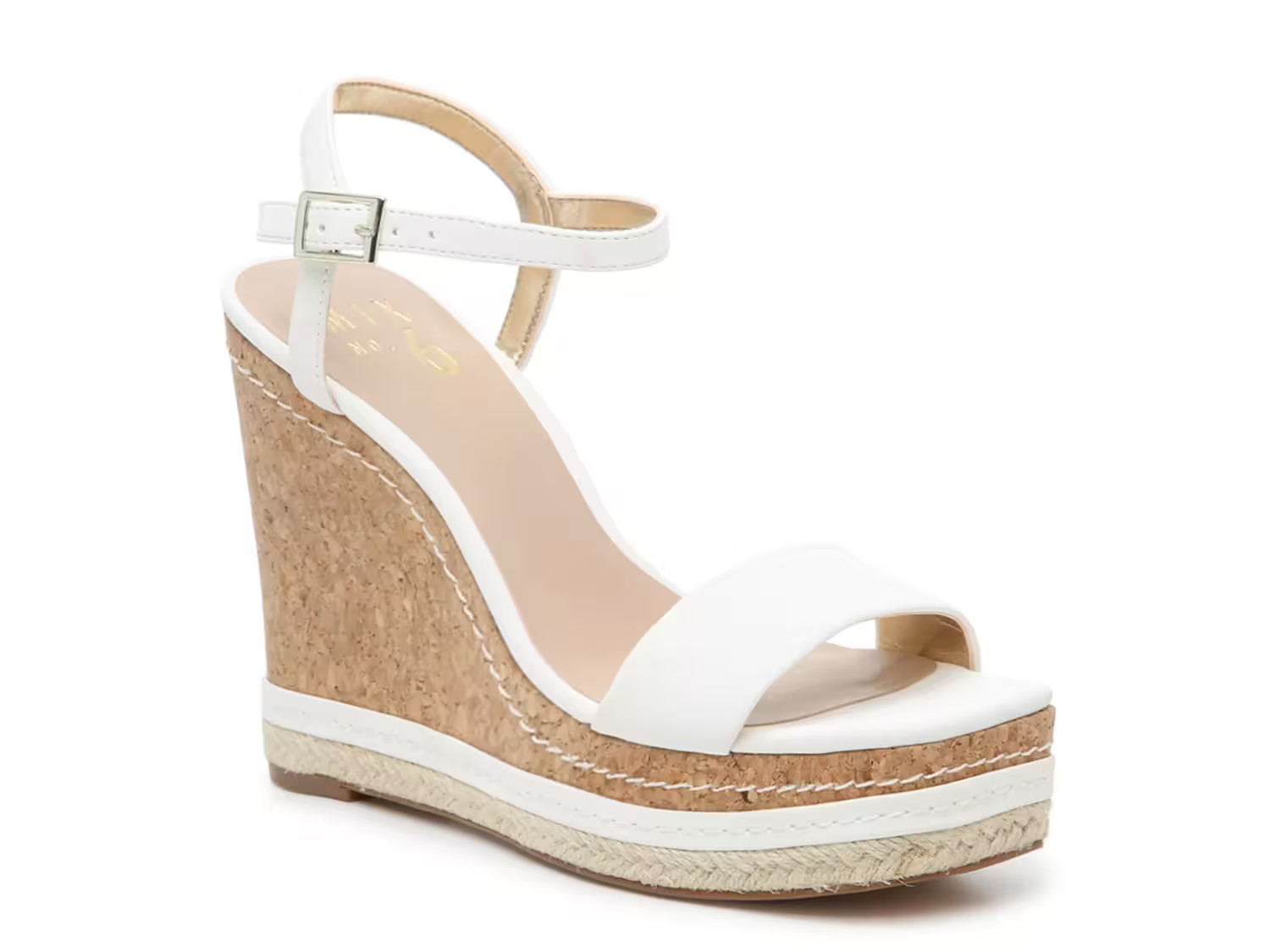 Mix No. 6 Zoha Wedge Sandal - Women's - White - Ankle Strap Espadrille Platform Wedge | DSW