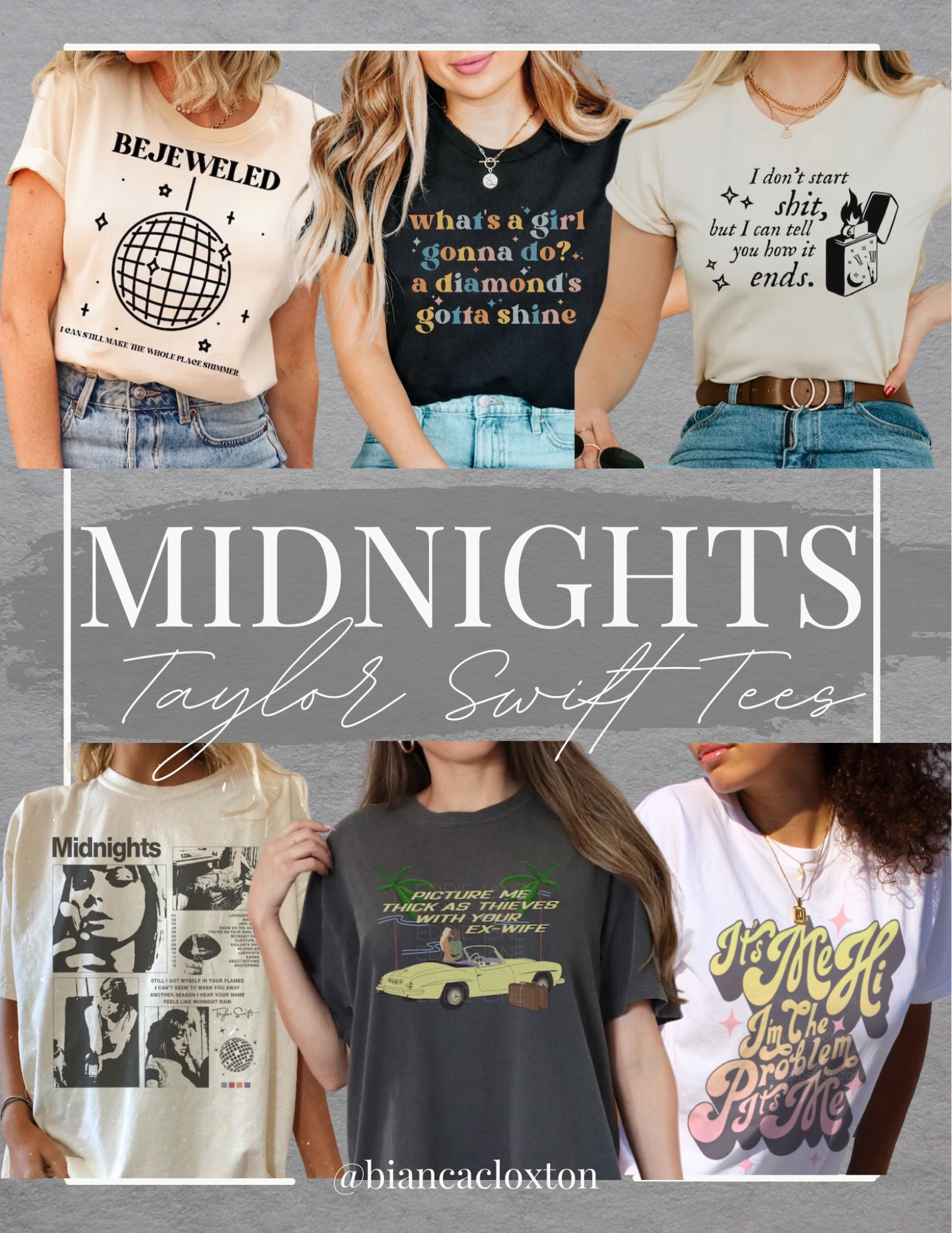 Taylor Swift || MIDNIGHTS Album Tees ✨

The Eras Tour, T-Shirt, Bejeweled , vigilante shit, cute tee, anti hero, I’m the problem



#LTKFind #LTKunder50 #LTKstyletip