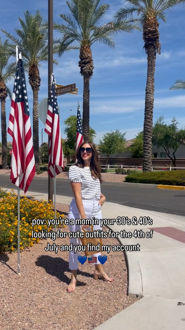 Striped tee — size small (cutest sleeve detail)
Straight white jeans — size 6

#LTKStyleTip #LTKFindsUnder50 #LTKSaleAlert