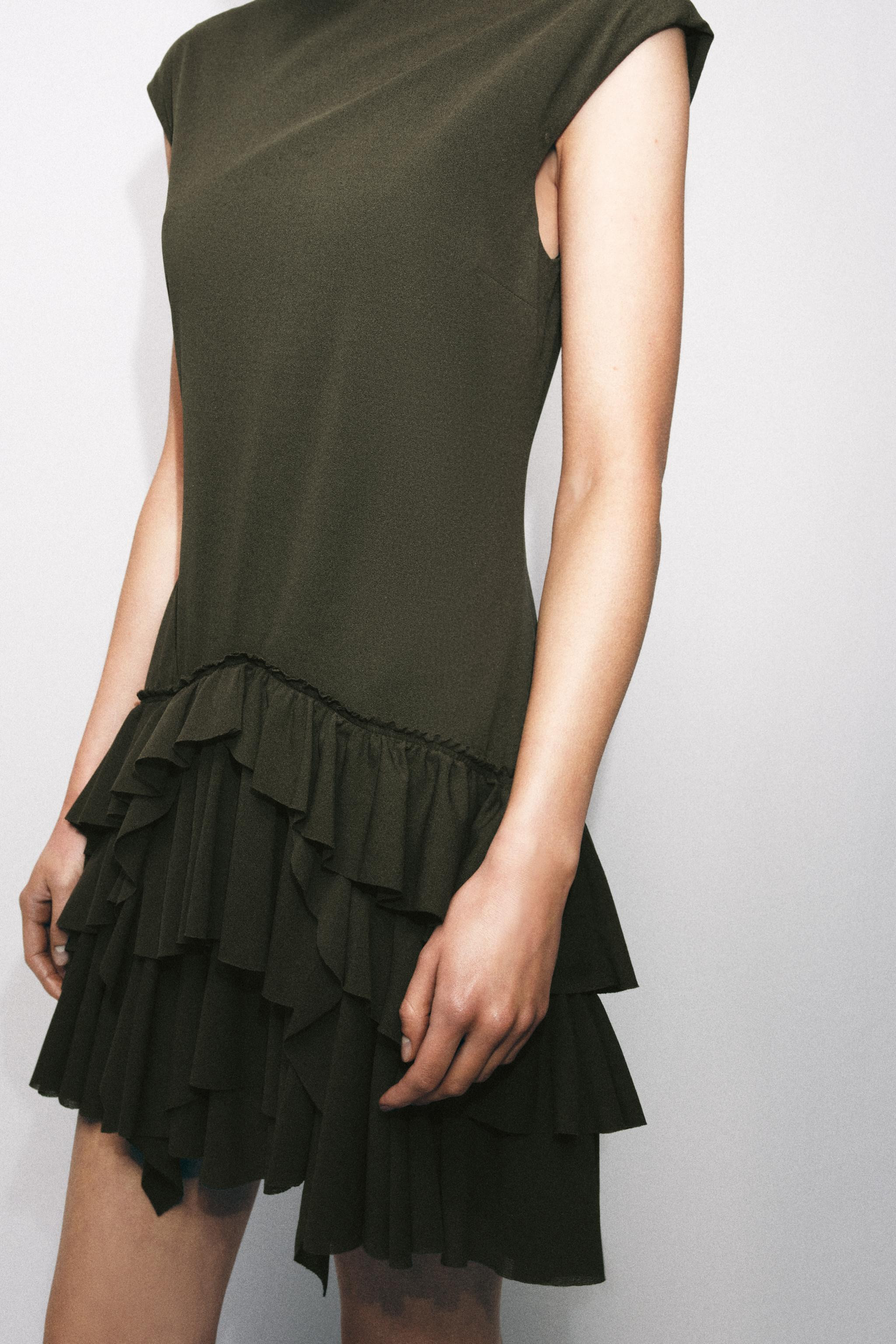 RUFFLED SHORT DRESS | Zara US