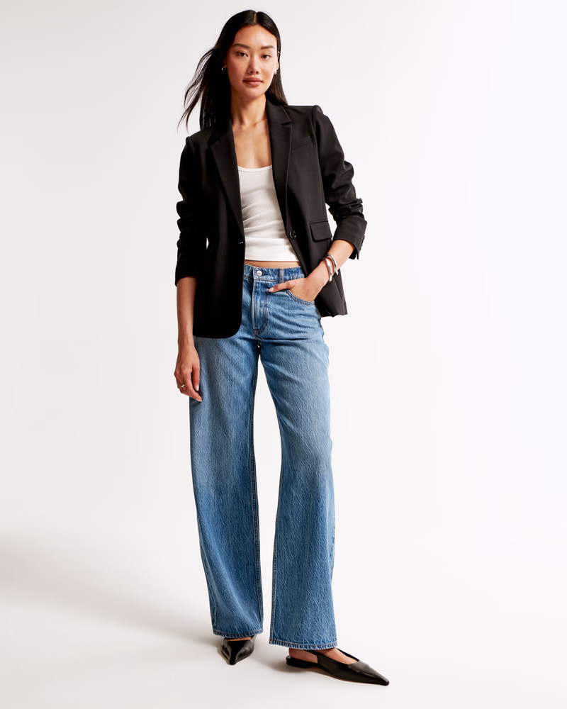 Women's Classic Suiting Blazer | Women's Coats & Jackets | Abercrombie.com | Abercrombie & Fitch (US)