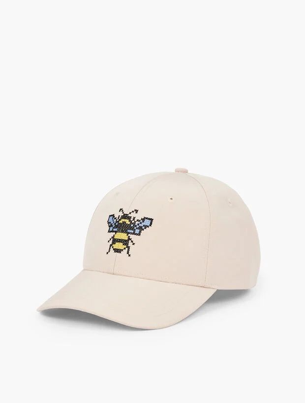 Bee Needlepoint Baseball Cap | Talbots