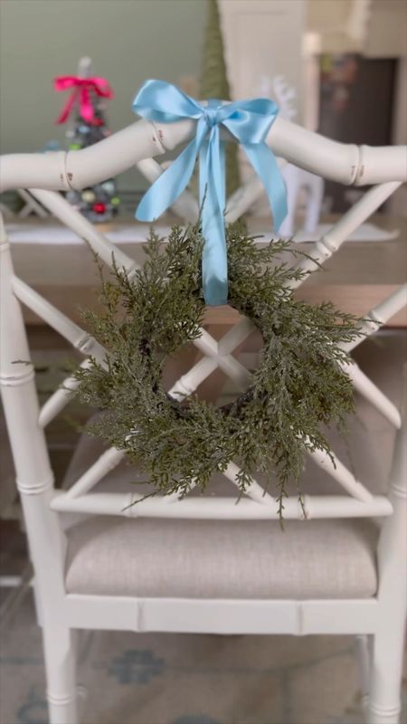 Love these little wreaths tied on my dining chairs for the holidays! Linked lots of similar options below! 

#LTKfindsunder50 #LTKHoliday #LTKsalealert