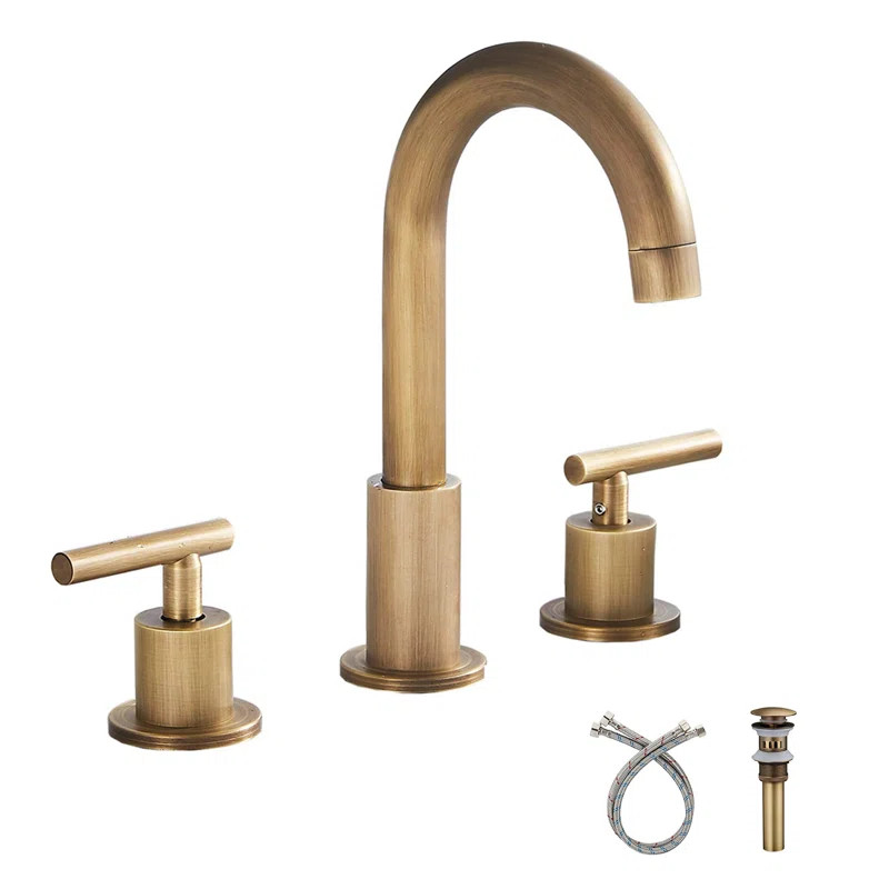 NNNN088FTRJC6 Widespread Faucet 2-handle Bathroom Faucet with Drain Assembly | Wayfair North America
