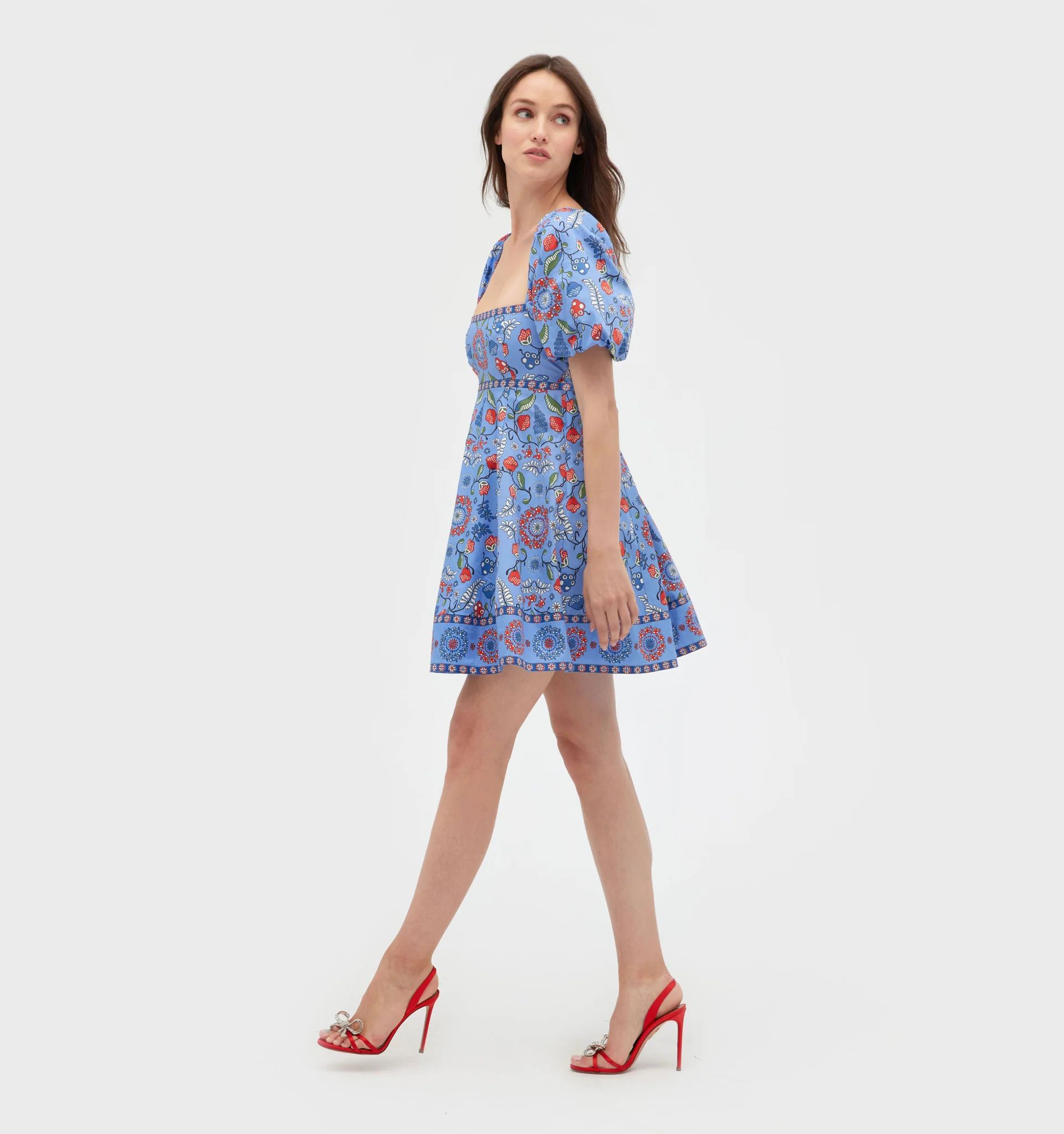 The Matilda Mini Dress - Swedish Floral | Hill House Home