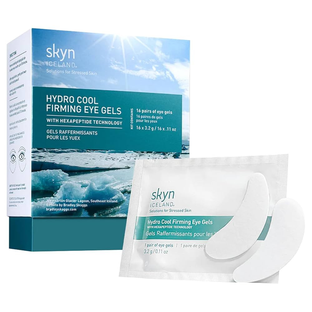 skyn ICELAND Hydro Cool Firming Under Eye Patches with Peptides and Coenzyme Q10 Instant Cooling ... | Amazon (US)
