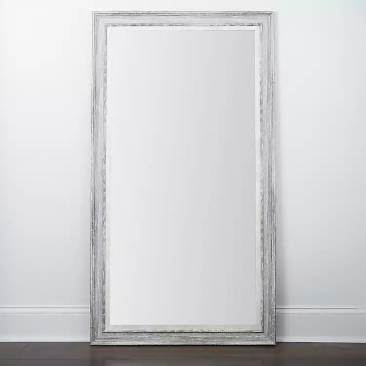 Gray Woodtone Framed Mirror, 37.56x67.56 in. | Kirkland's Home