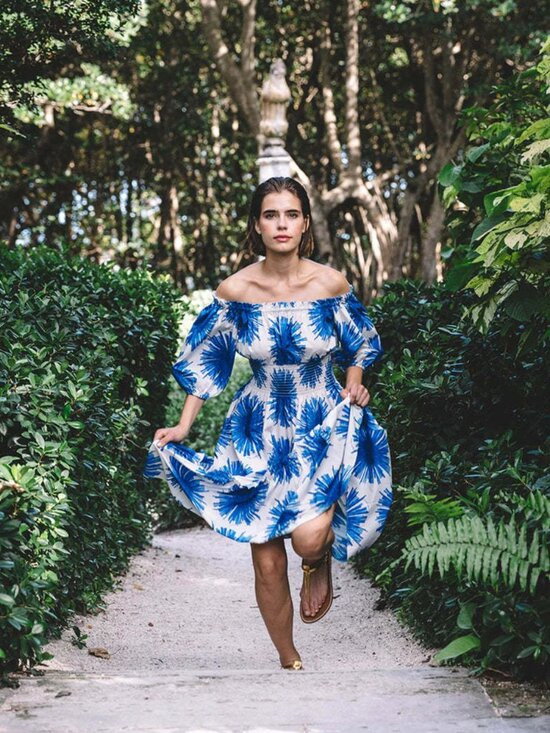 Cara Cara | Mimi Dress in Starburst Blue | Poshmark