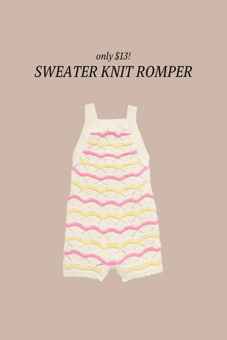 Sweater knit romper I bought for Harper! 🌞