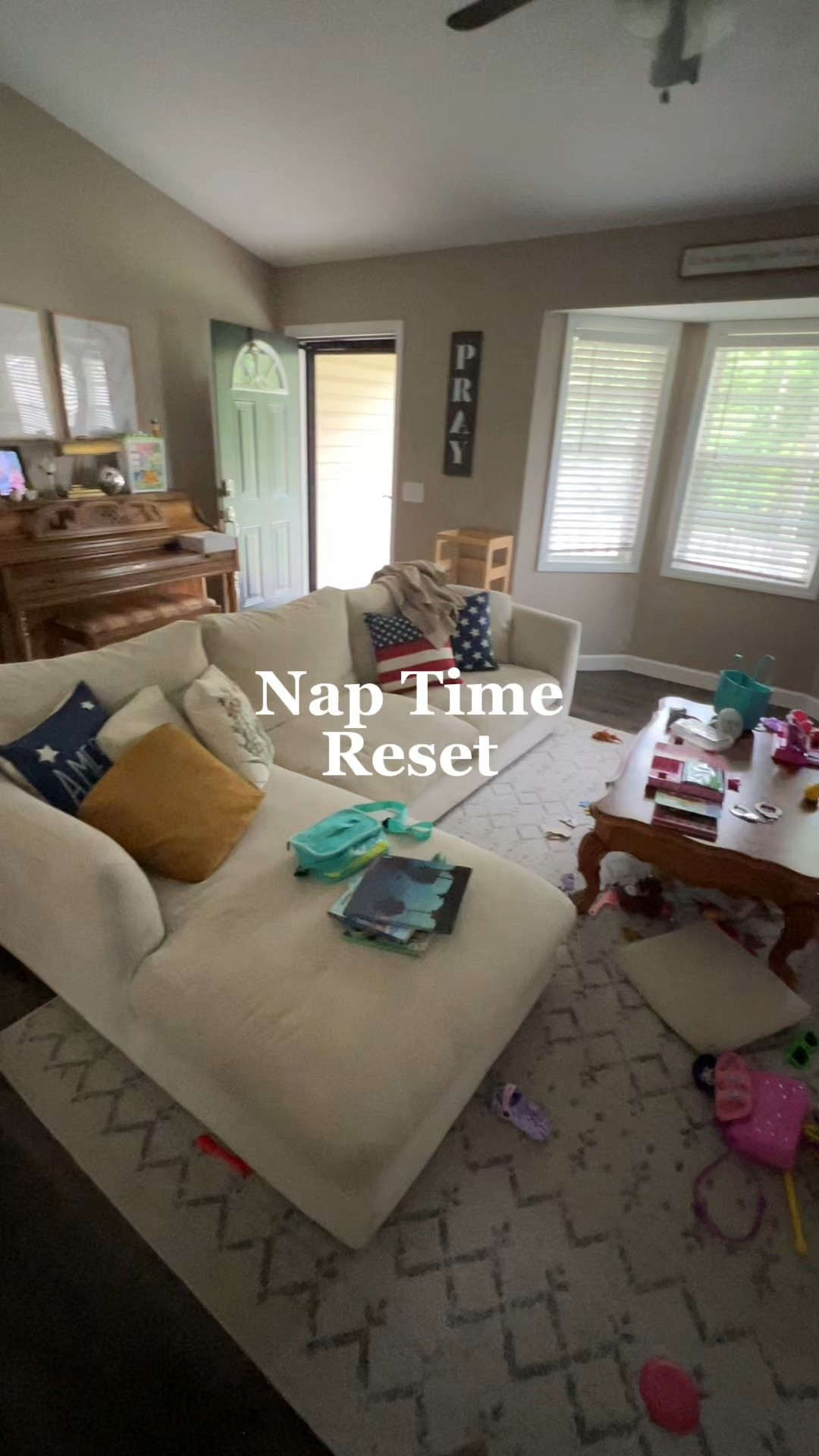 Nap Time Reset | sometimes I don’t always get it done in time and that’s okay

Toddler mom, clean with me, refresh, tidy, living room, home, feathers sectional, Home Depot area rug, Halara athletic dress, summer, seasonal

#LTKFamily #LTKHome #LTKSeasonal