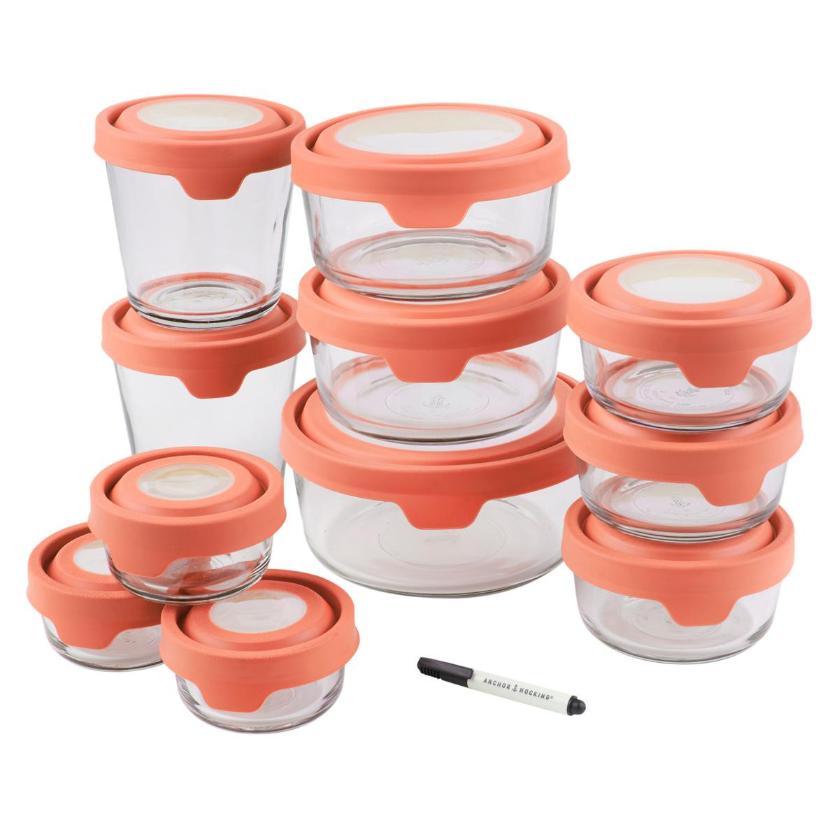 Anchor Hocking 22-piece TrueSeal Glass Food Prep & Storage Set - 20527600 | HSN | HSN