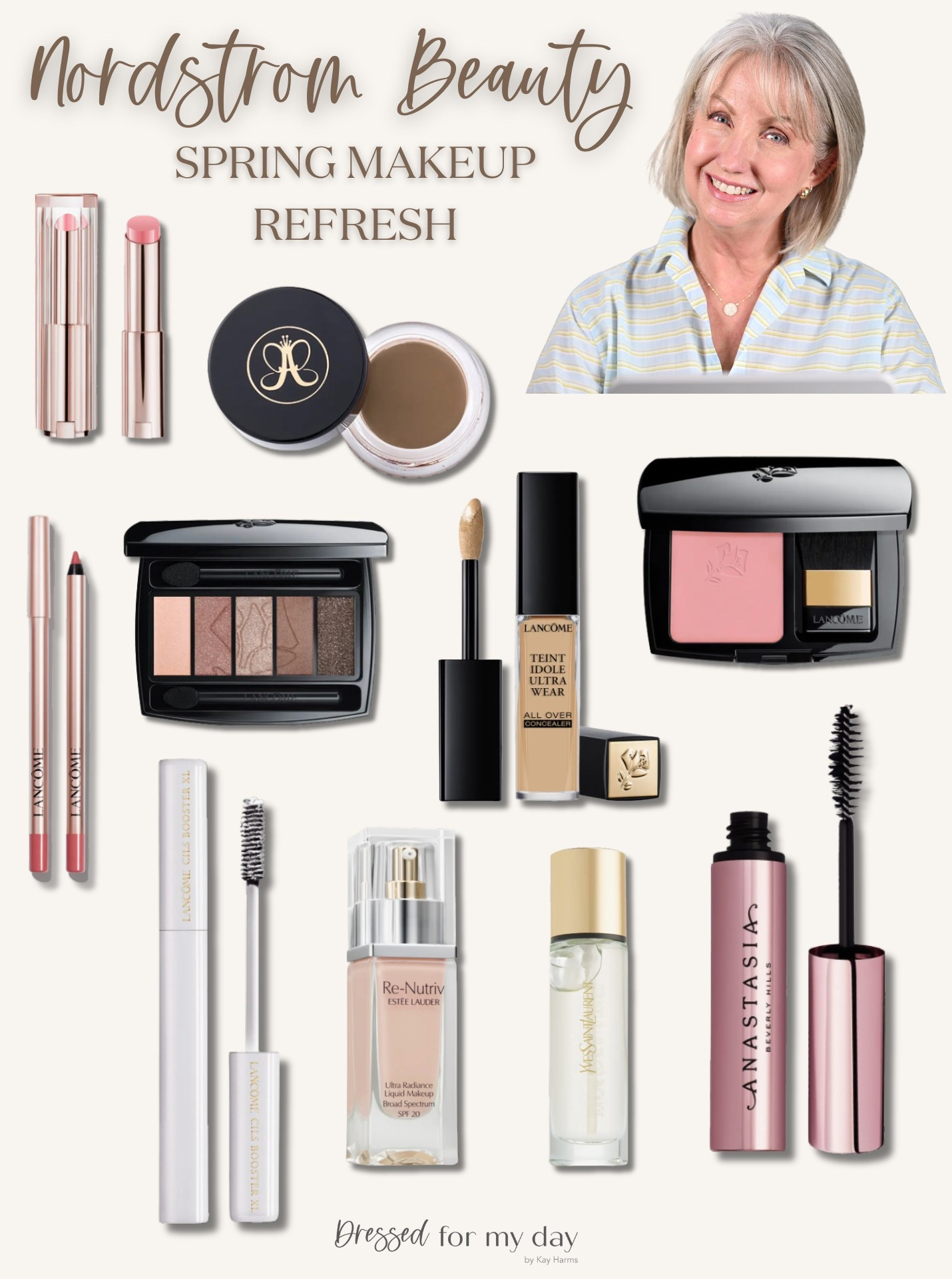 SAVE 15% on BEAUTY 💄 purchases at Nordstrom right now. I’ve rounded up my favorites, which I also shared in my recent YouTube video. The foundation is a GREAT one for mature skin and I LOVE it. I’m wearing these products daily and getting great results. @nordstrombeauty #nordstrompartner 

#LTKOver40 #LTKBeauty #LTKSaleAlert