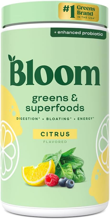 Bloom Nutrition Superfood Greens Powder, Digestive Enzymes with Probiotics and Prebiotics, Gut He... | Amazon (US)