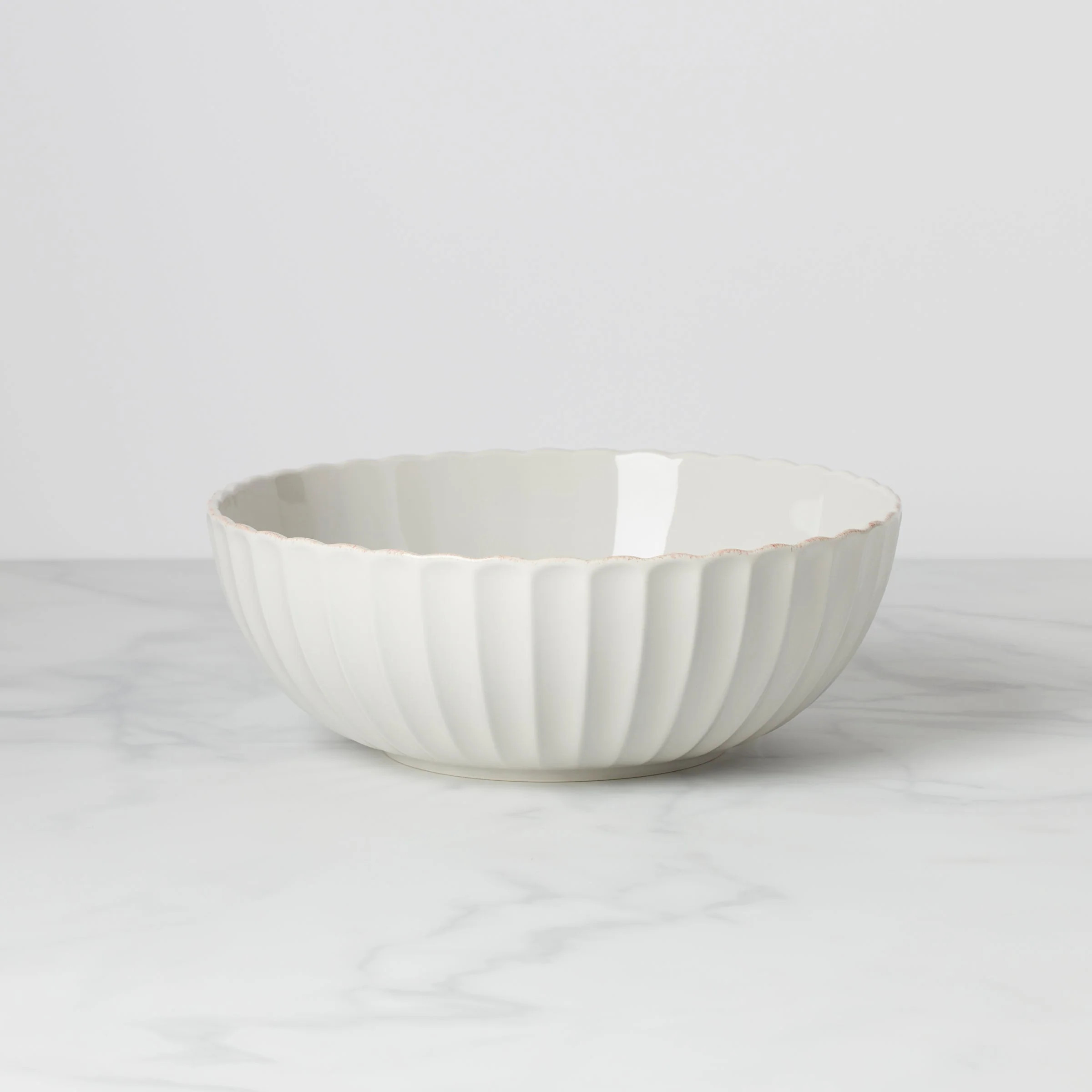 French Perle Scallop Serving Bowl | Lenox