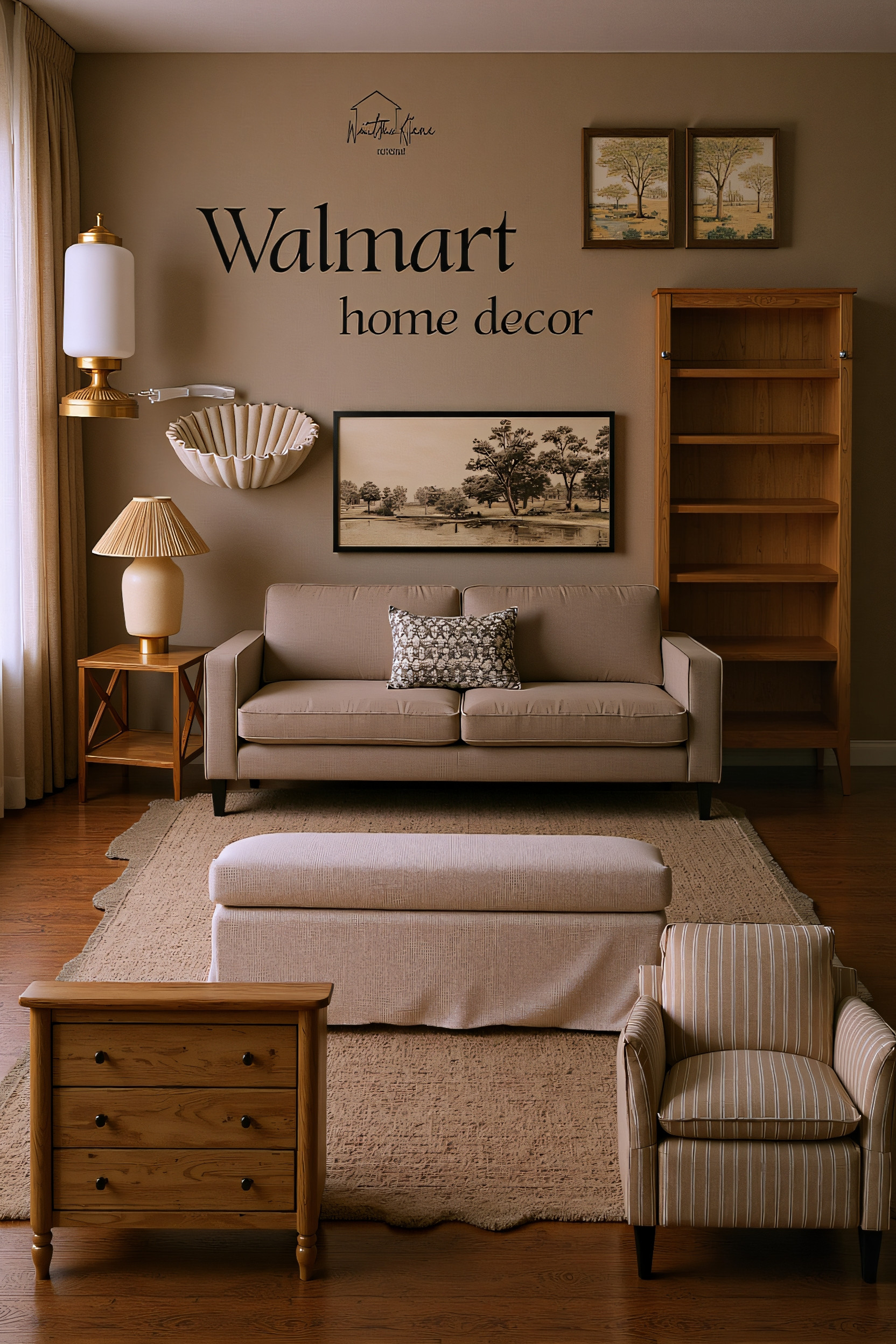 Some new furniture and decor from Walmart and some old favorites. My texas house bookcase, new framed art, decorative bowl, modern table, lamp, framed and ready, art, natural, nightstand, , ottoman, bedding, floral, bedding, floral pillow, scalloped rug, jute rug, sofa, night stand, pottery barn look for less 

 #LTKHome #LTKSaleAlert #LTKFindsUnder100