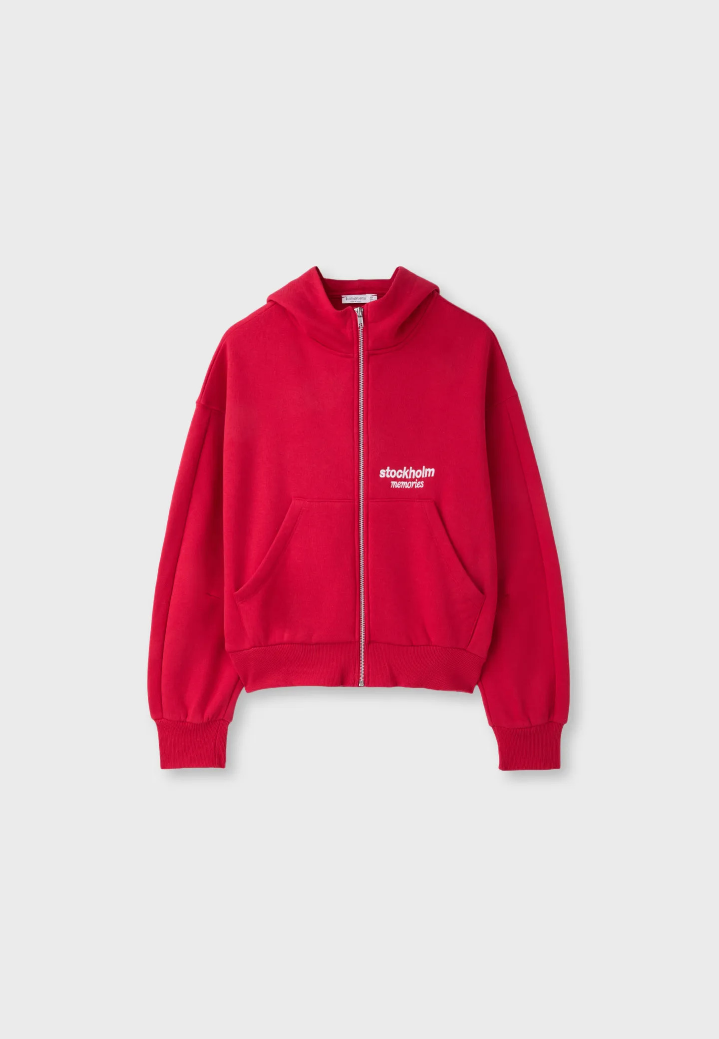Kapuzen-Sweatshirt mit Rei\u00dfverschluss | Stradivarius DE
