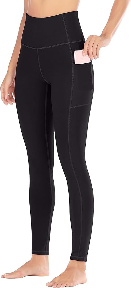 Ewedoos Women's Yoga Pants with Pockets - Leggings with Pockets, High Waist Tummy Control Non See-Th | Amazon (US)