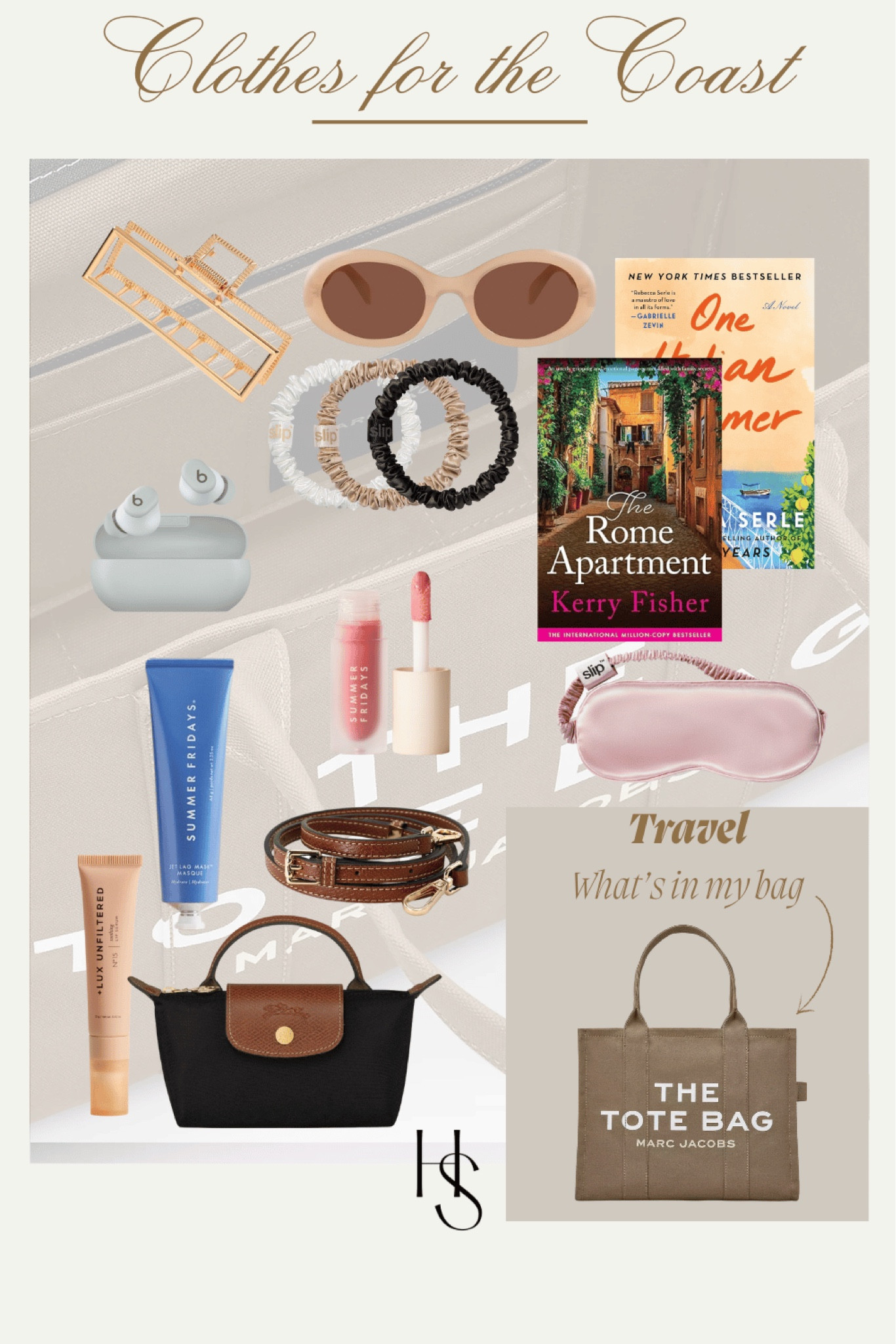 What was in my travel bag to cape cod 
Travel bag to the cape 