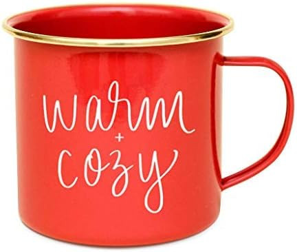 Sweet Water Decor Christmas Holiday Coffee Mugs with Quotes | 18oz Galvanized Steel Festive Coffe... | Amazon (US)