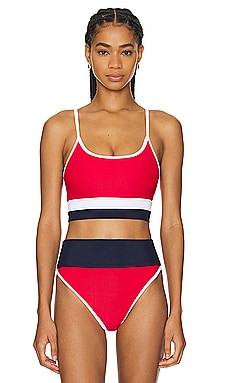 BEACH RIOT Eva Top in Americana Colorblock from Revolve.com | Revolve Clothing (Global)