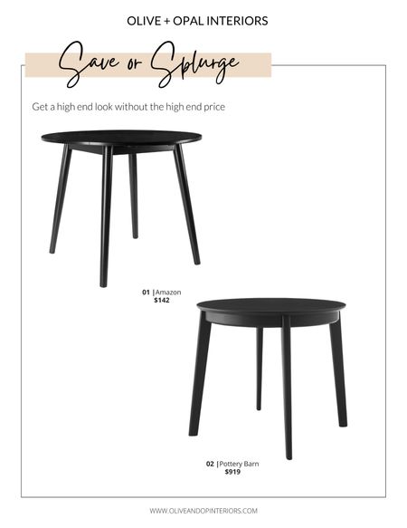 Would you save or splurge on this round black dining table?!
.
.
.
Amazon 
Pottery Barn
Round Black Dining Table
Wooden Dining Table 
Small Dining Table
Modern
Transitional 
Simple
Sleek
Under $150

#LTKstyletip #LTKbeauty #LTKhome