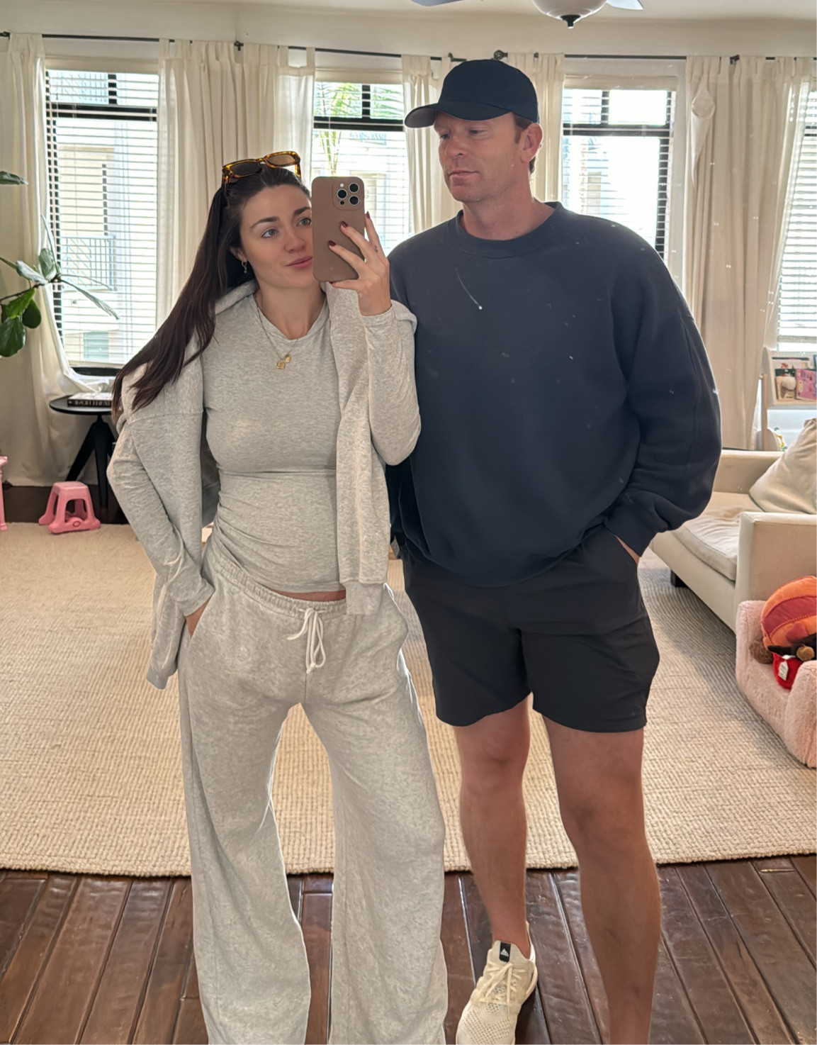 His & Hers Abercrombie sweats are our go - to for comfy vibes. 
I sized up from my usual small to medium for a comfier fit !

#LTKmens #LTKstyletip #LTKfamily