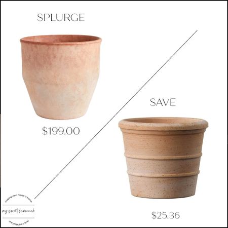 Terra cotta planter 
Outdoor savings 
Seasonal decor 
Home 
Dupe 
Walmart 
Rejuvenation 
Look for less 
Luxe for less 
Splurge or save? 

#LTKfindsunder50 #LTKsalealert #LTKSeasonal