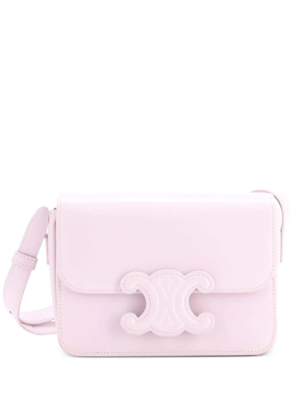 Celine Pre-Owned Triomphe Shoulder Bag Smooth Calfskin Teen crossbody bag - Pink | Farfetch Global