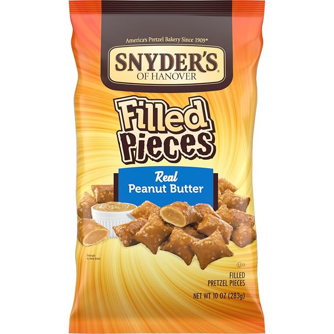 Snyder's of Hanover Pretzels Pieces, Peanut Butter Filled, 10 Ounce Bag | Amazon (US)