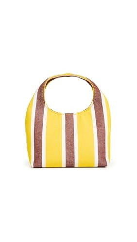 Loeffler Randall Women's Kenzie Mini Bucket Clutch, Yellow/White/Maroon Stripe, One Size | Amazon (US)