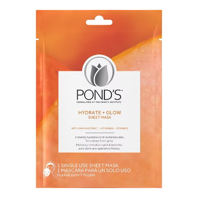 Unscented Pond's Hydrate + Glow Sheet Mask - 1ct | Target