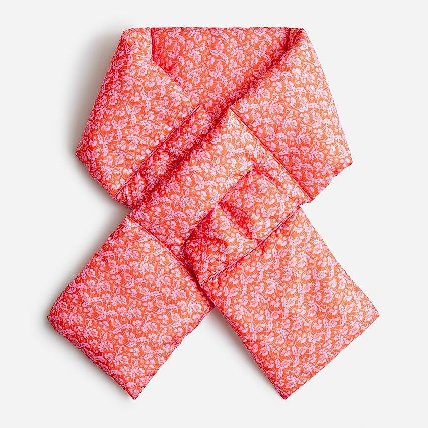 Puffer pull-through scarf with PrimaLoft® in Liberty® fabrics | J.Crew US