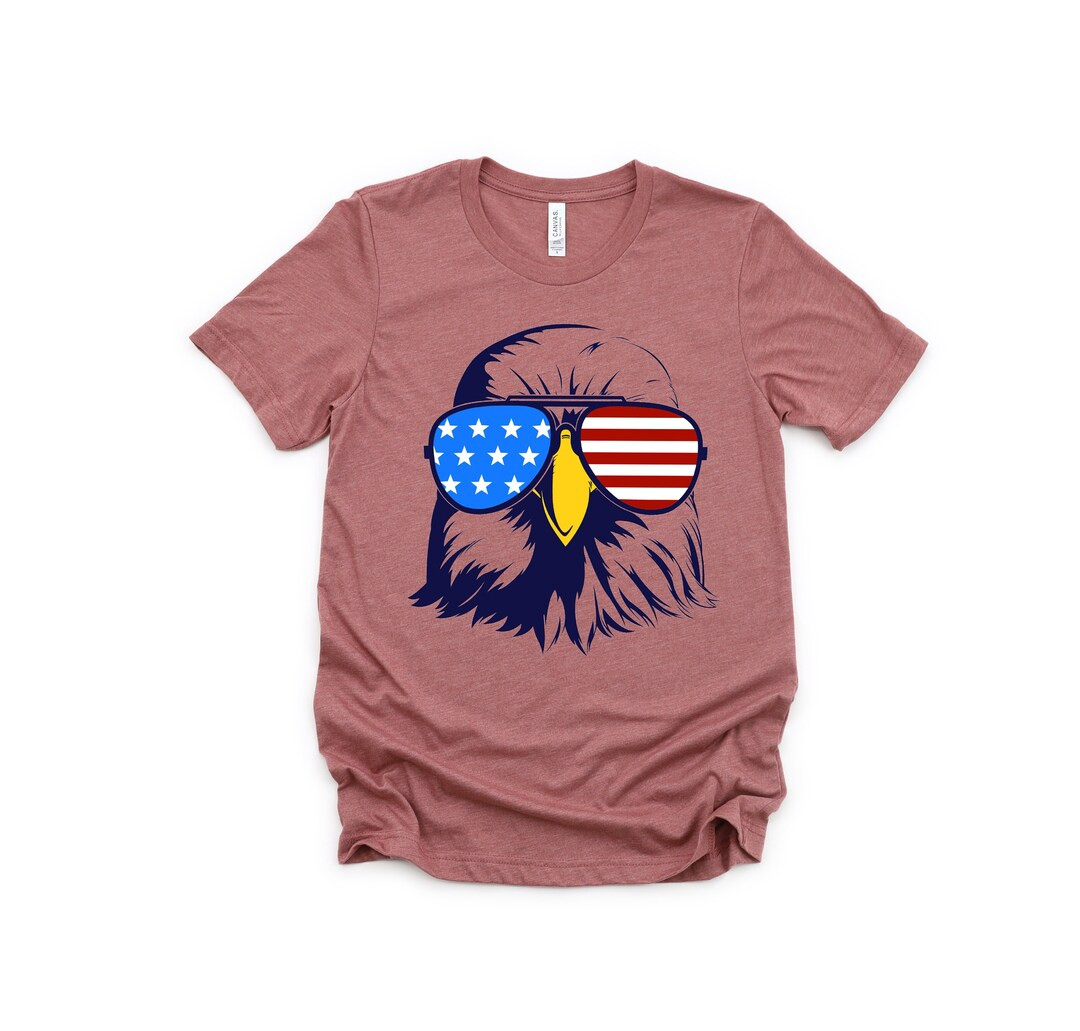 Patriotic Eagle with Sunglasses Shirt,Freedom Shirt,Fourth Of July Shirt,Patriotic Shirt,Independ... | Etsy (US)