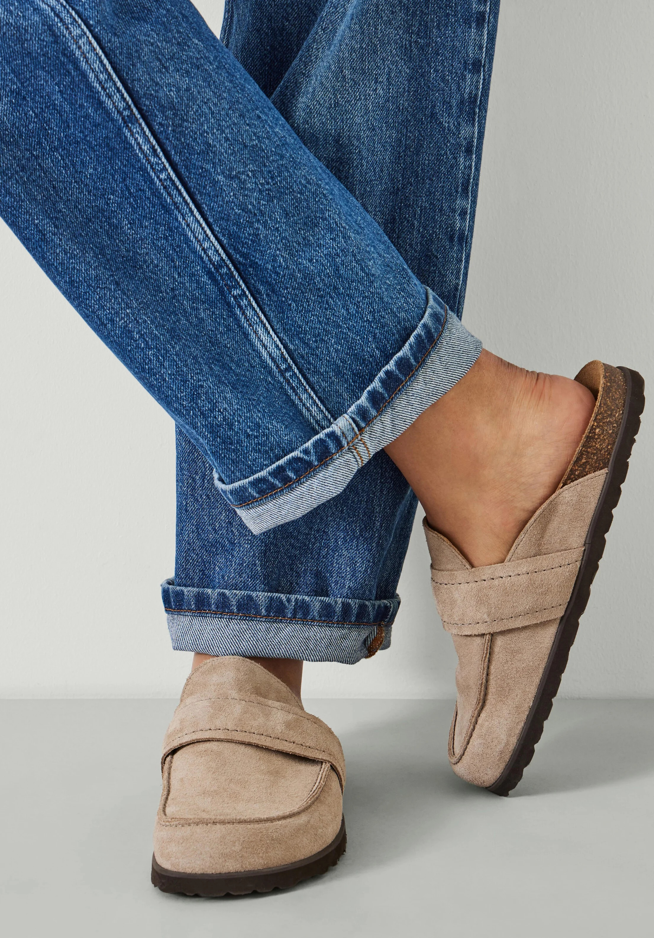 Pia Padded Suede Mules | Hush UK