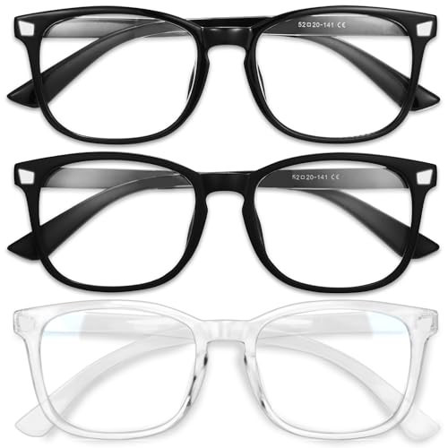 Gaoye Stylish Blue Light Glasses for Woman - Computer Glasses up to 99% Blue Light Blocking - Lightweight Frames - 3 pack | Amazon (US)