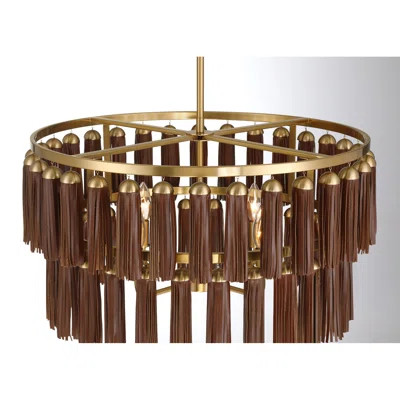 Aquitane 4-Light Pendant in Warm Brass | Wayfair North America