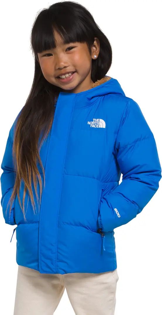 Kids' North Hooded Water Repellent 600 Fill Power Down Jacket | Nordstrom