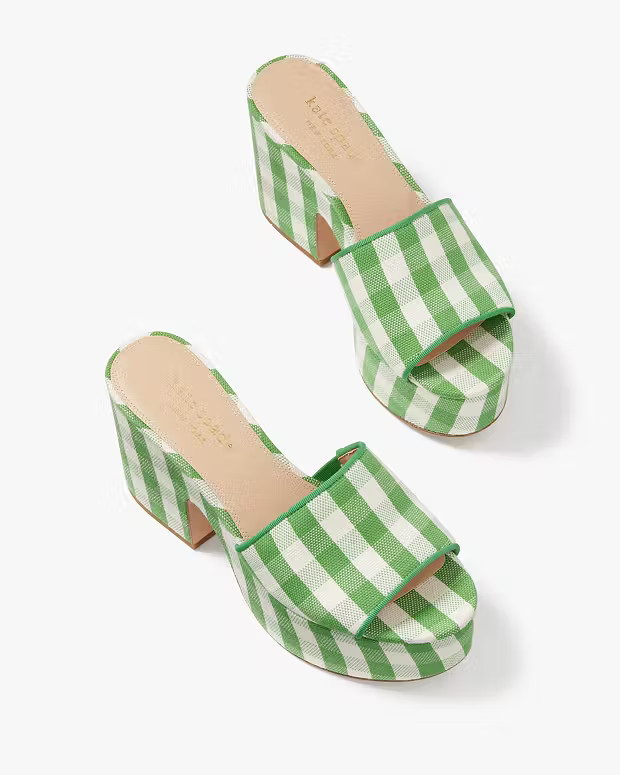 Ibiza Gingham Sandals | Kate Spade (US)