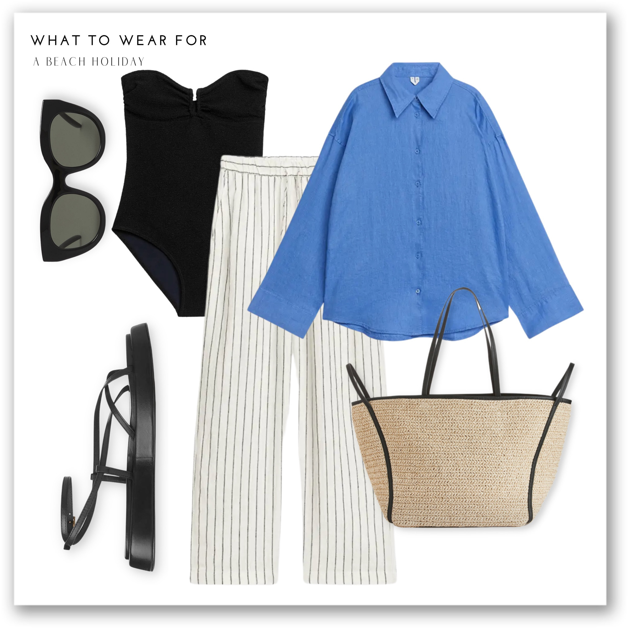 A casual linen beach look ☀️ full outfit is from Arket 🏝️

Swimwear, linen shirt, beach bag, swimsuit, sunglasses, sandals, blue shirt 

#LTKswim #LTKeurope #LTKSeasonal