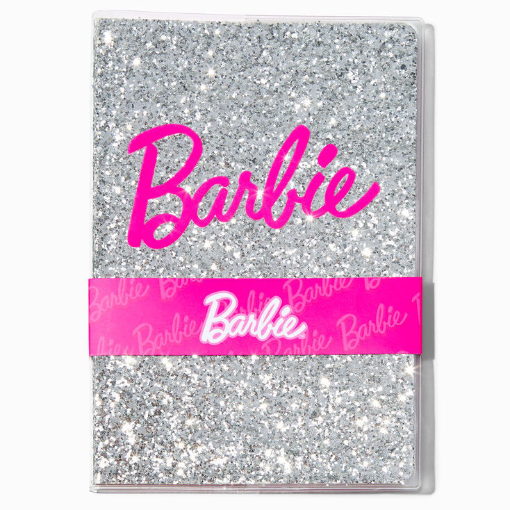 Barbie™ Silver Rhinestone Notebook | Claire's (US)