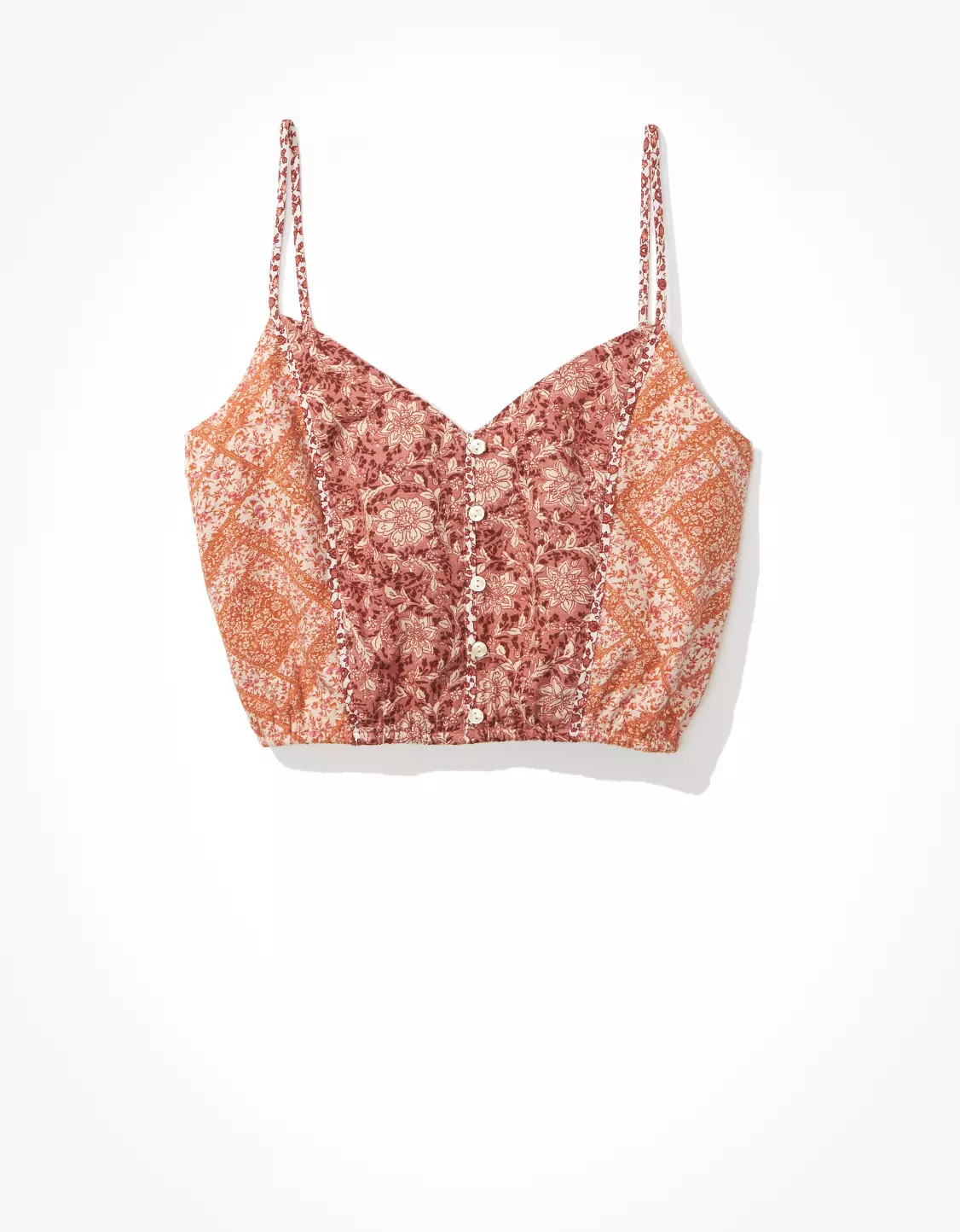 AE Printed Crop Cami | American Eagle Outfitters (US & CA)