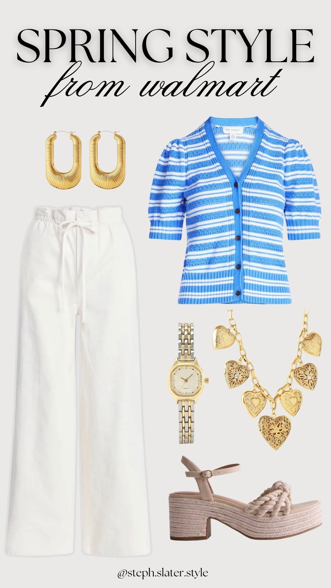 Chic spring outfit from Walmart  

#LTKOver40 #LTKSeasonal #LTKootd