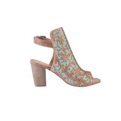 Darington Ranch Leather Western Heeled Booties | Dani Morgan's Boutique