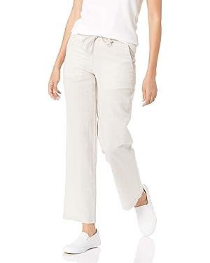 Amazon Essentials Women's Linen Blend Drawstring Relaxed Fit Wide Leg Pant (Available in Plus Siz... | Amazon (US)