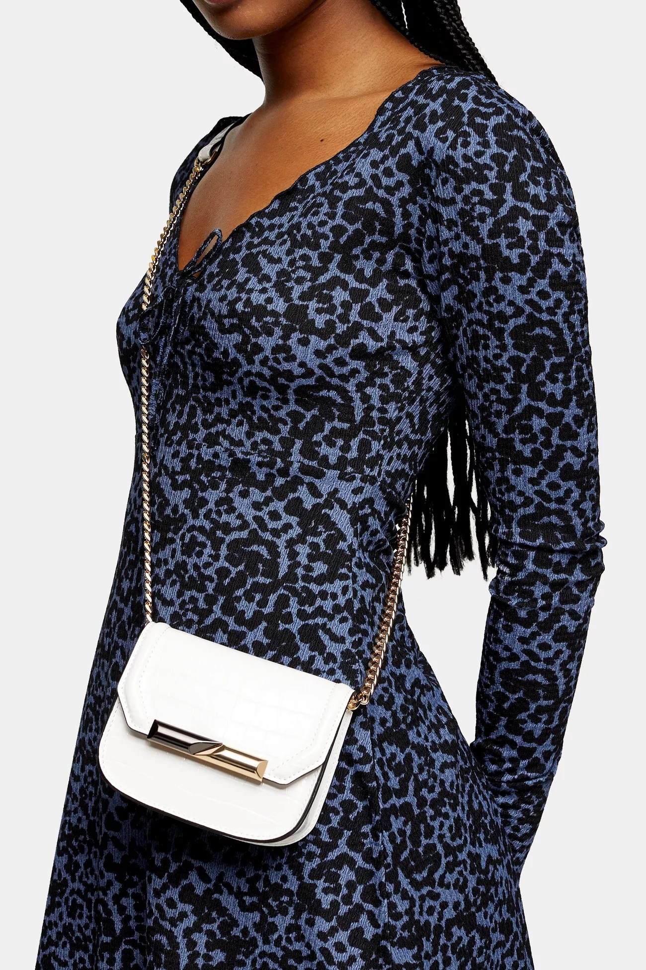 AMIE White Metal Mini Cross Body Bag | Topshop US