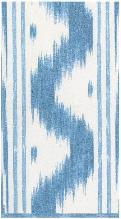 Caspari Toile De Nantes Blue Paper Linen Guest Towel Napkins - 12 Guest Towel Napkins per Pack, 2... | Amazon (US)