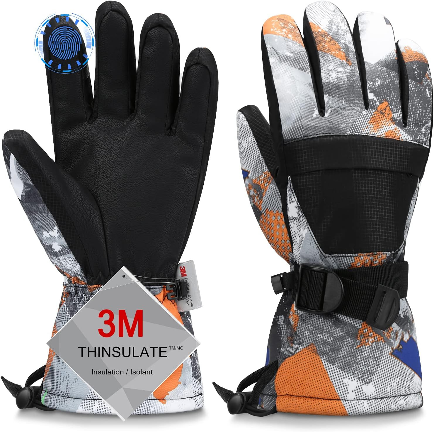 Ski Gloves, Warmest Waterproof and Breathable Snow Gloves for Cold Weather, Fits Both Men & Women... | Amazon (US)