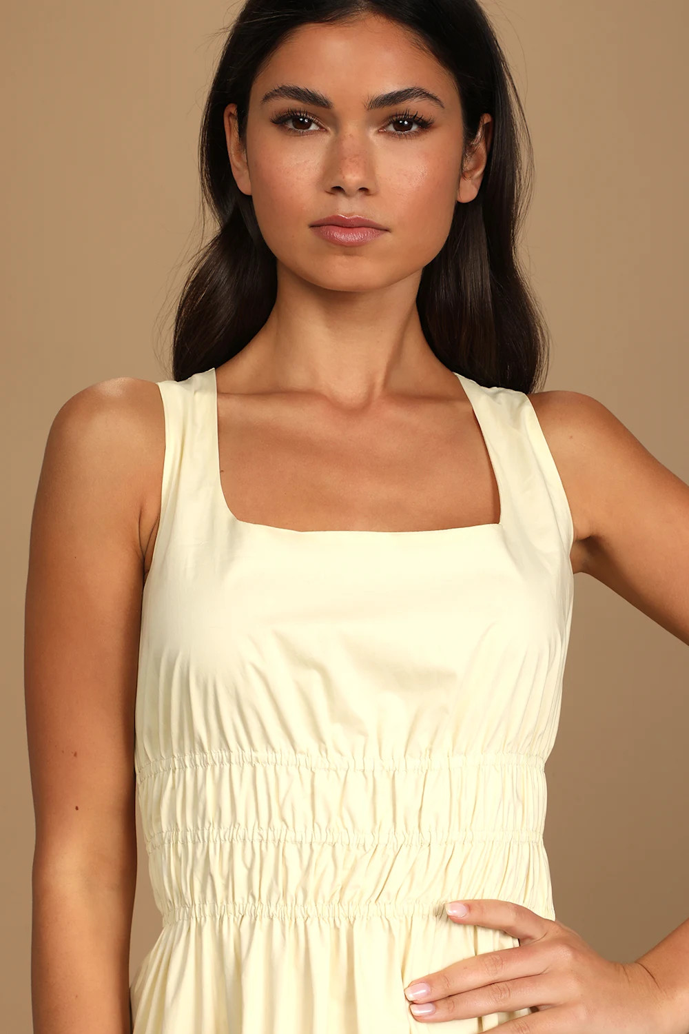 Feels Like Sunshine Pale Yellow Maxi Dress | Lulus (US)