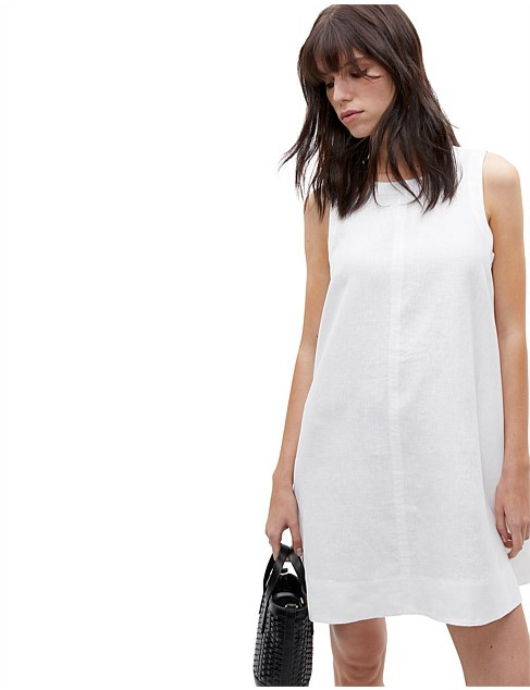 Seed Heritage Core Linen Swing Mini Dress | David Jones | David Jones (Australia & New Zealand)