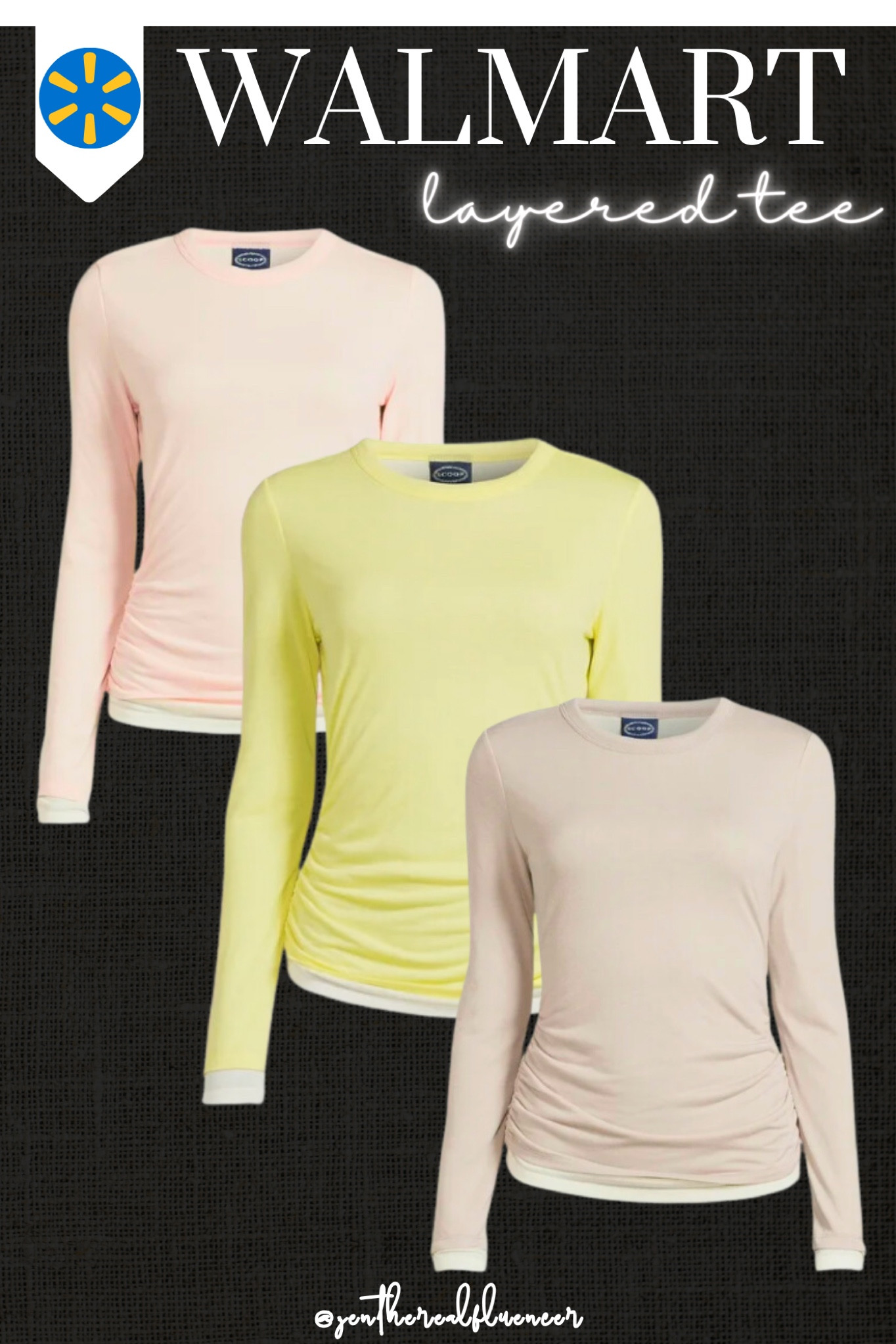 Walmart, style, fashion, long sleeve, layering tee, pastel, colorful, closet staples, affordable fashion 

#LTKstyletip #LTKfindsunder50 #LTKSeasonal